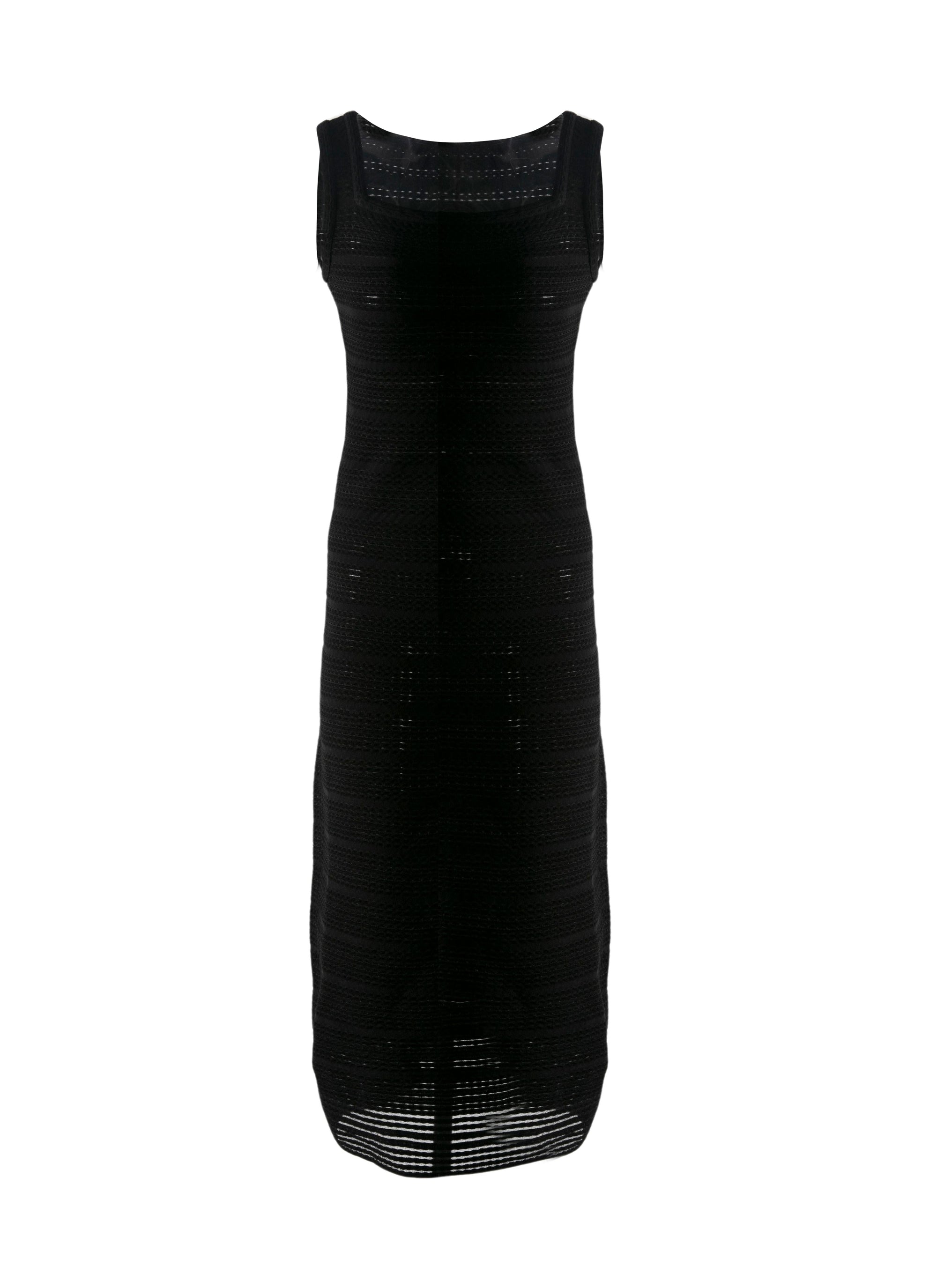 Sleeveless maxi dress - Intense Black