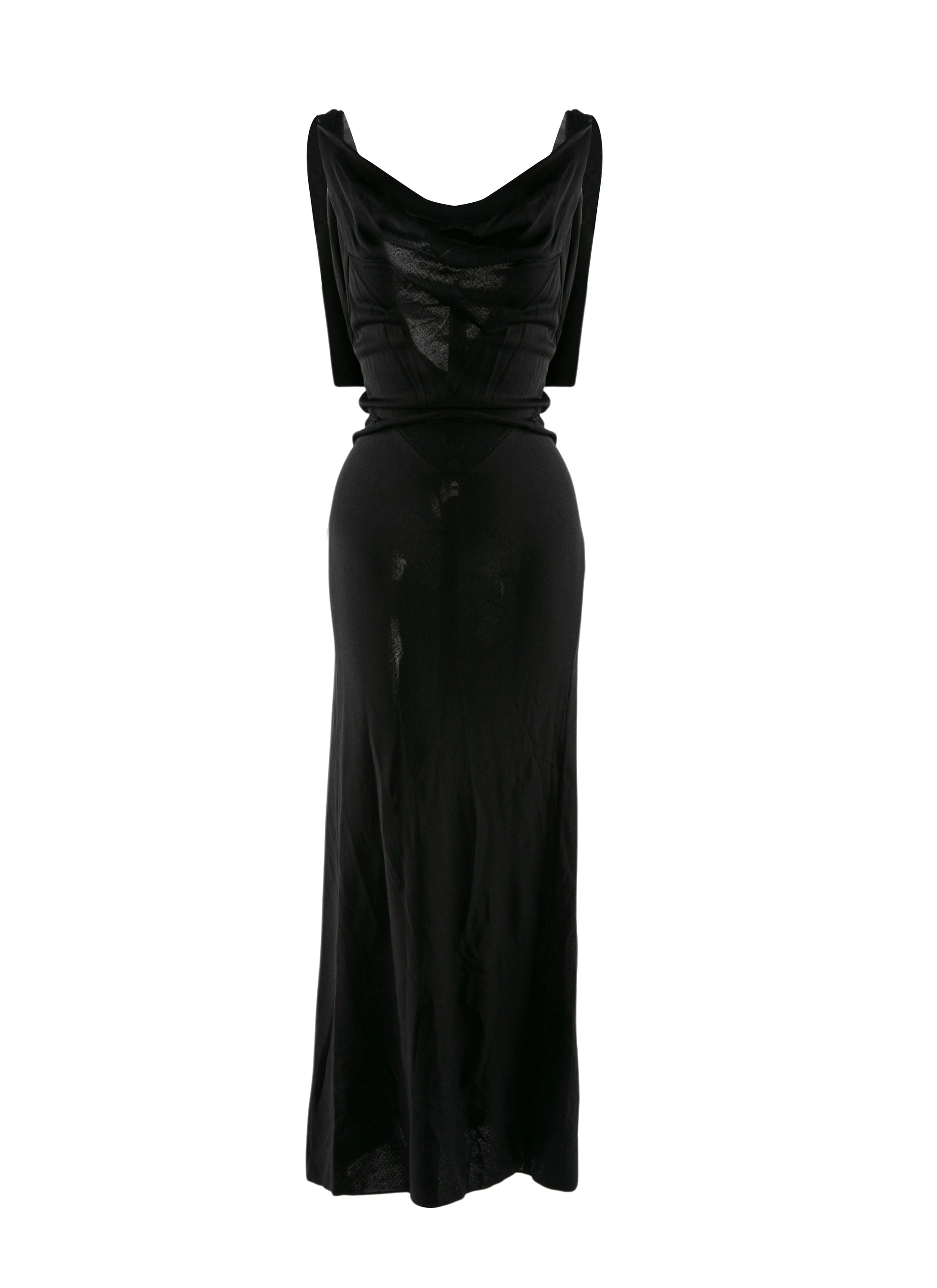 Vestal sleeveless dress - Black intense