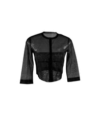 Silk cardigan - Black intense