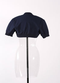 Trianon knitted short sleeve bolero - Night