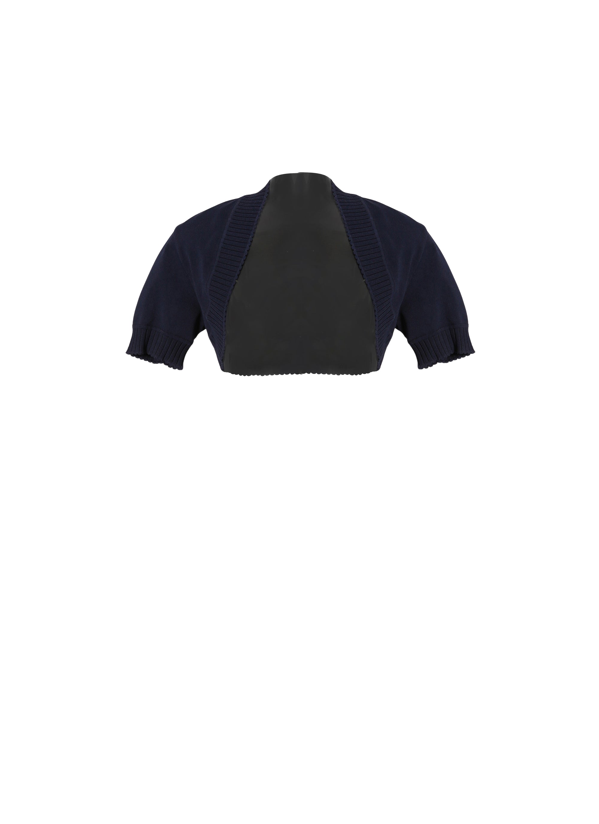 Trianon knitted short-sleeved bolero - Night