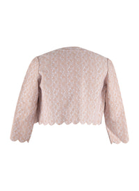 Long Sleeve Camée Knitted Cardigan - Blush Pink
