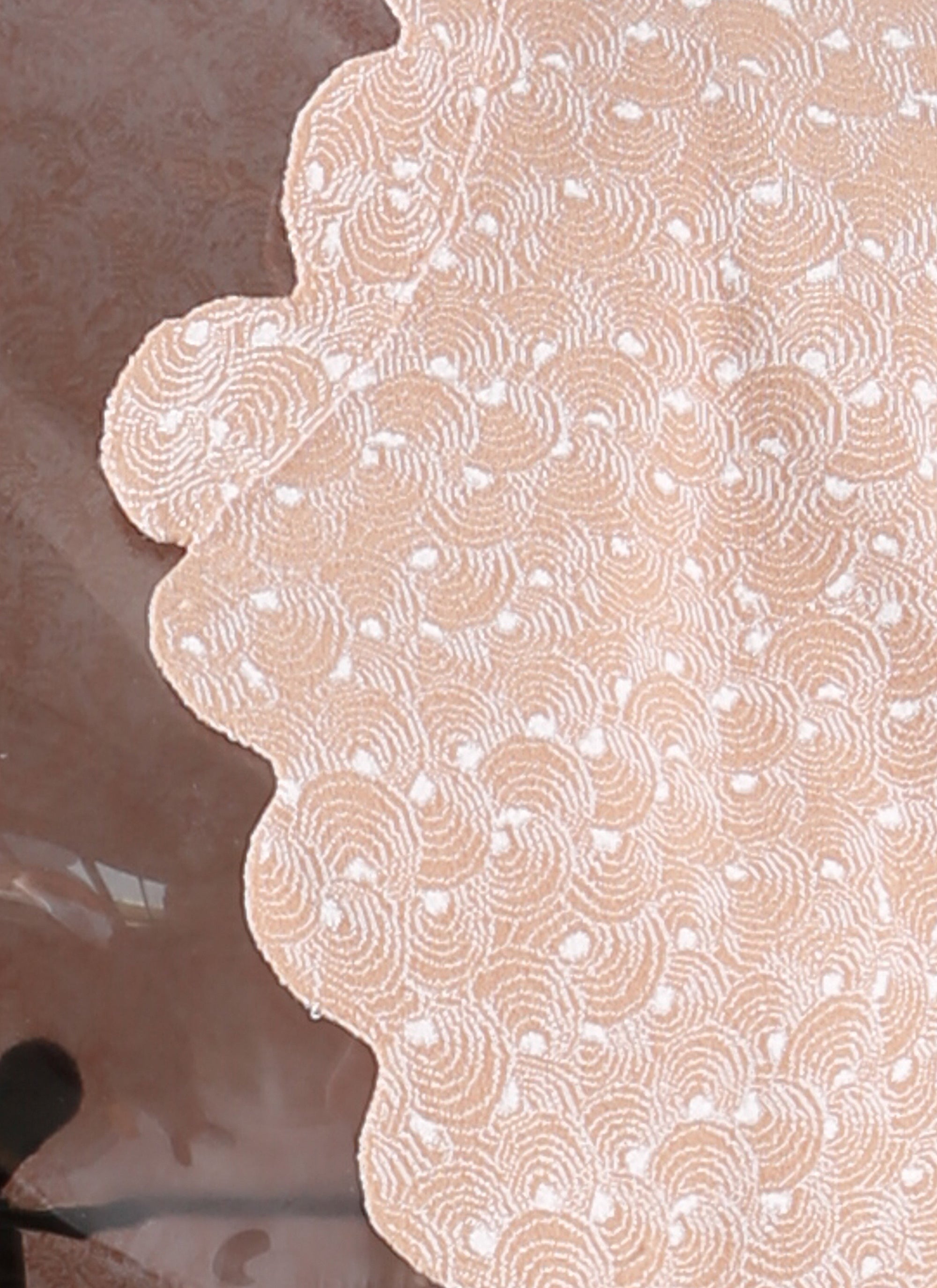 Knitted Camée long sleeve cardigan - Flesh Pink