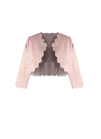 Long Sleeve Camée Knitted Cardigan - Blush Pink