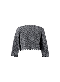 Long Sleeve Camée Knitted Cardigan - Nuit