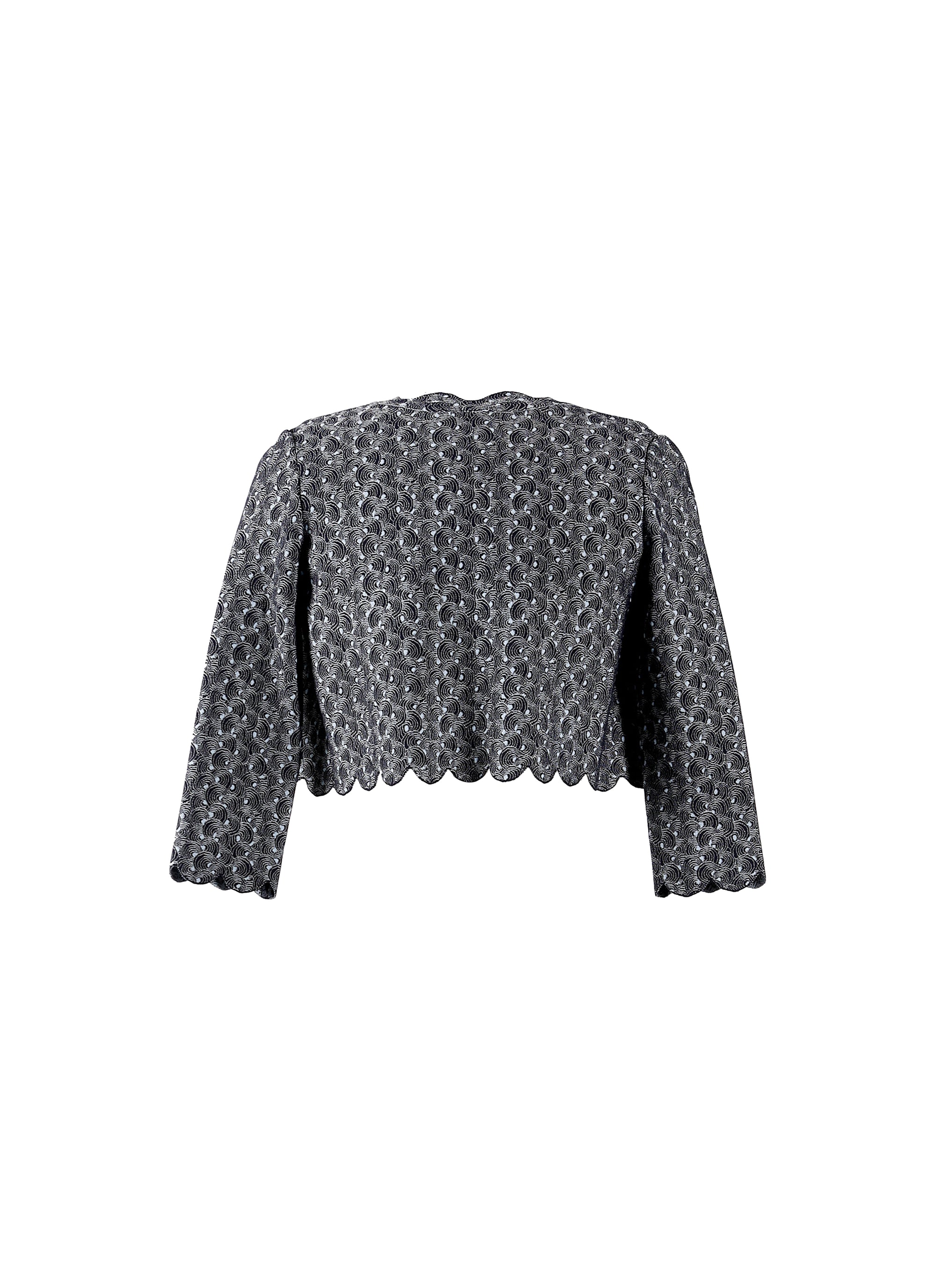 Long Sleeve Camée Knitted Cardigan - Nuit