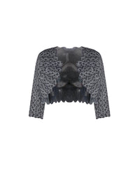 Knitted Camée long sleeve cardigan - Night