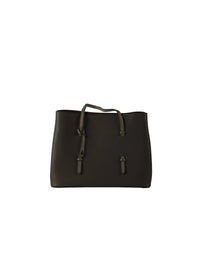 Sac Mina medium à clous en cuir - Noir