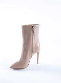 Bottines 110 à rayures latérales cloutées en cuir - Chair & Argent