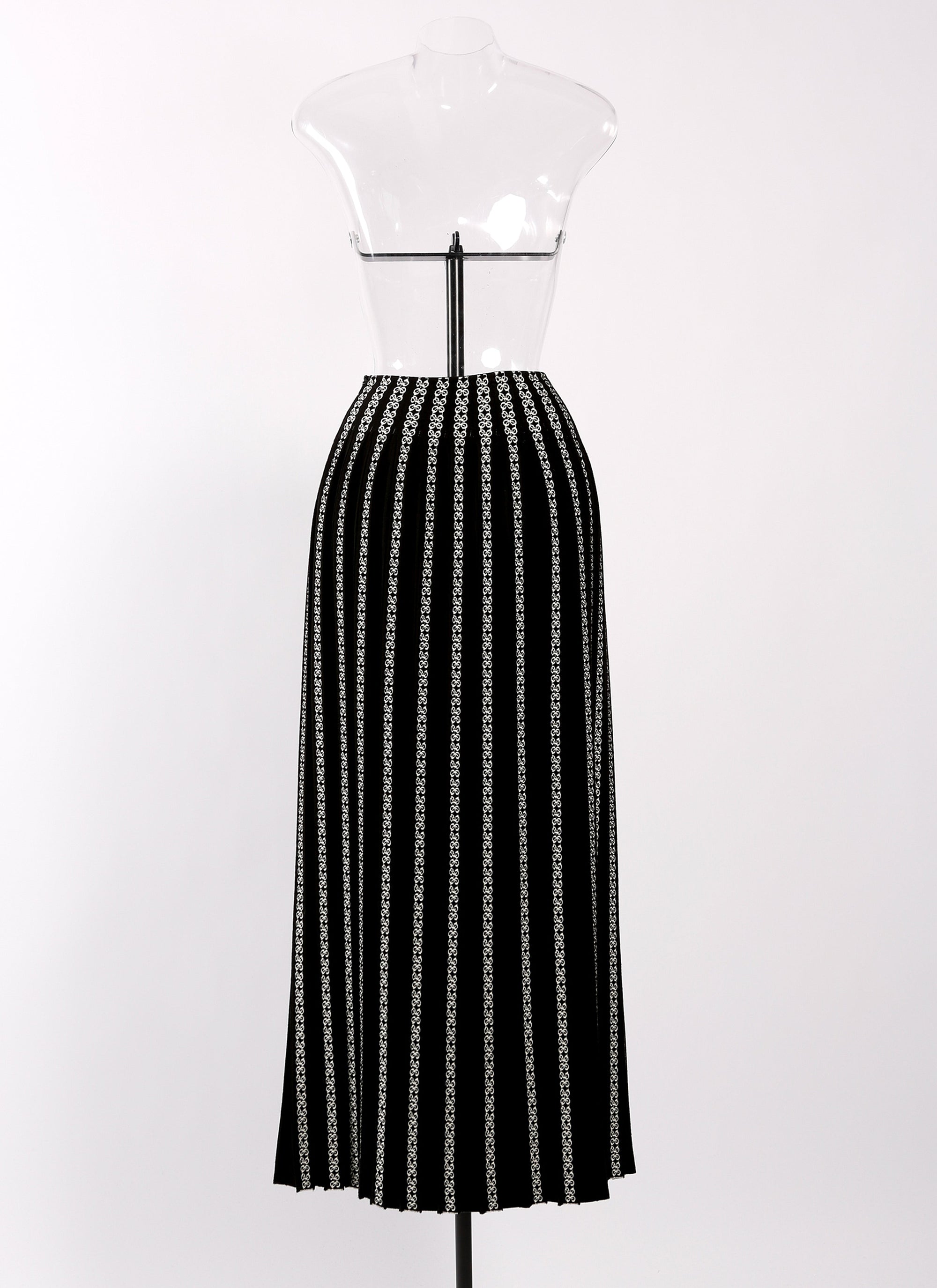 Pleated skirt - Black & White