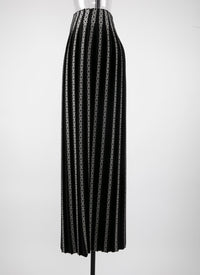 Pleated skirt - Black & White