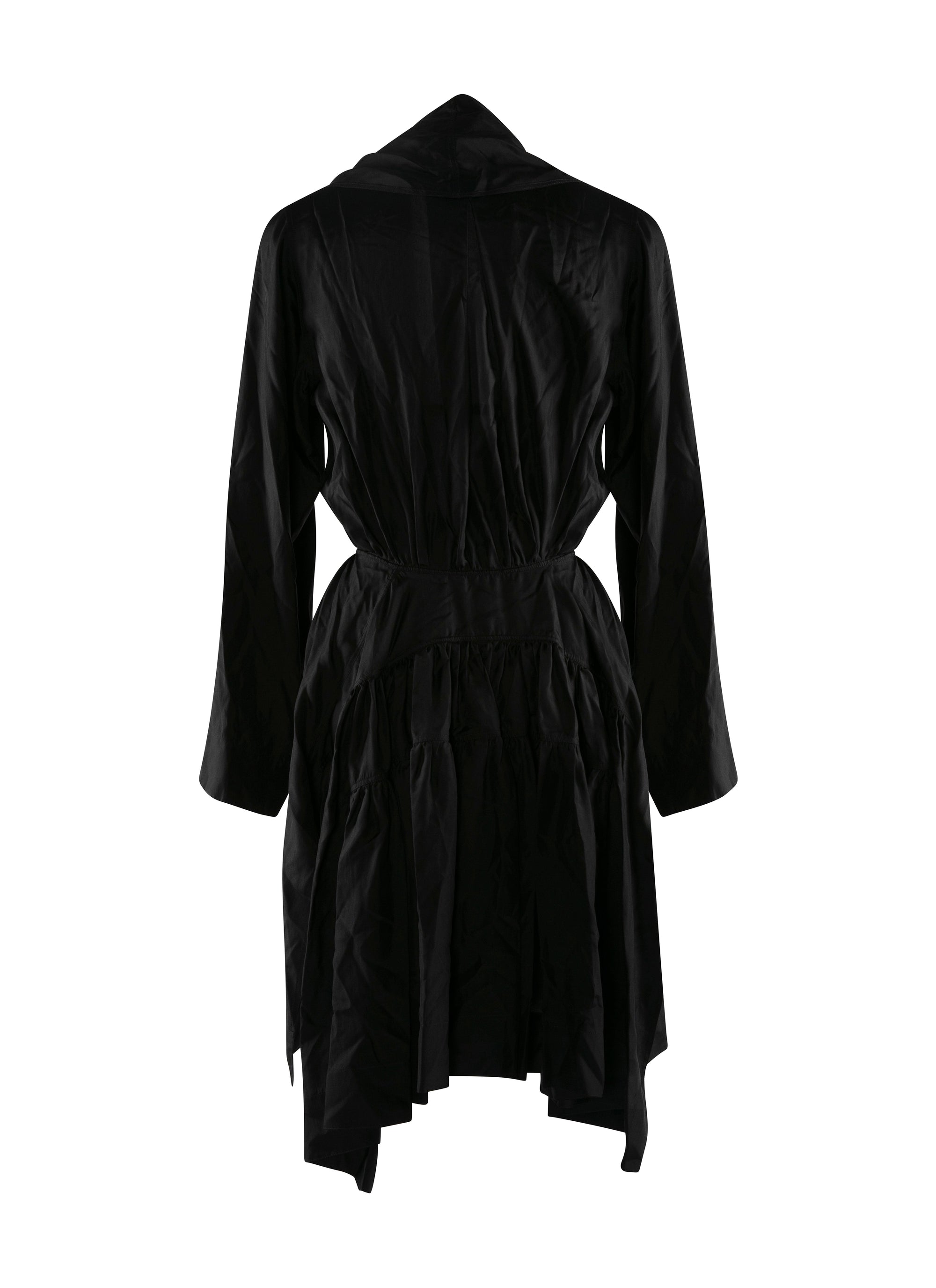 Silk long sleeve dress - Black
