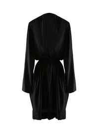Silk long sleeve dress - Black