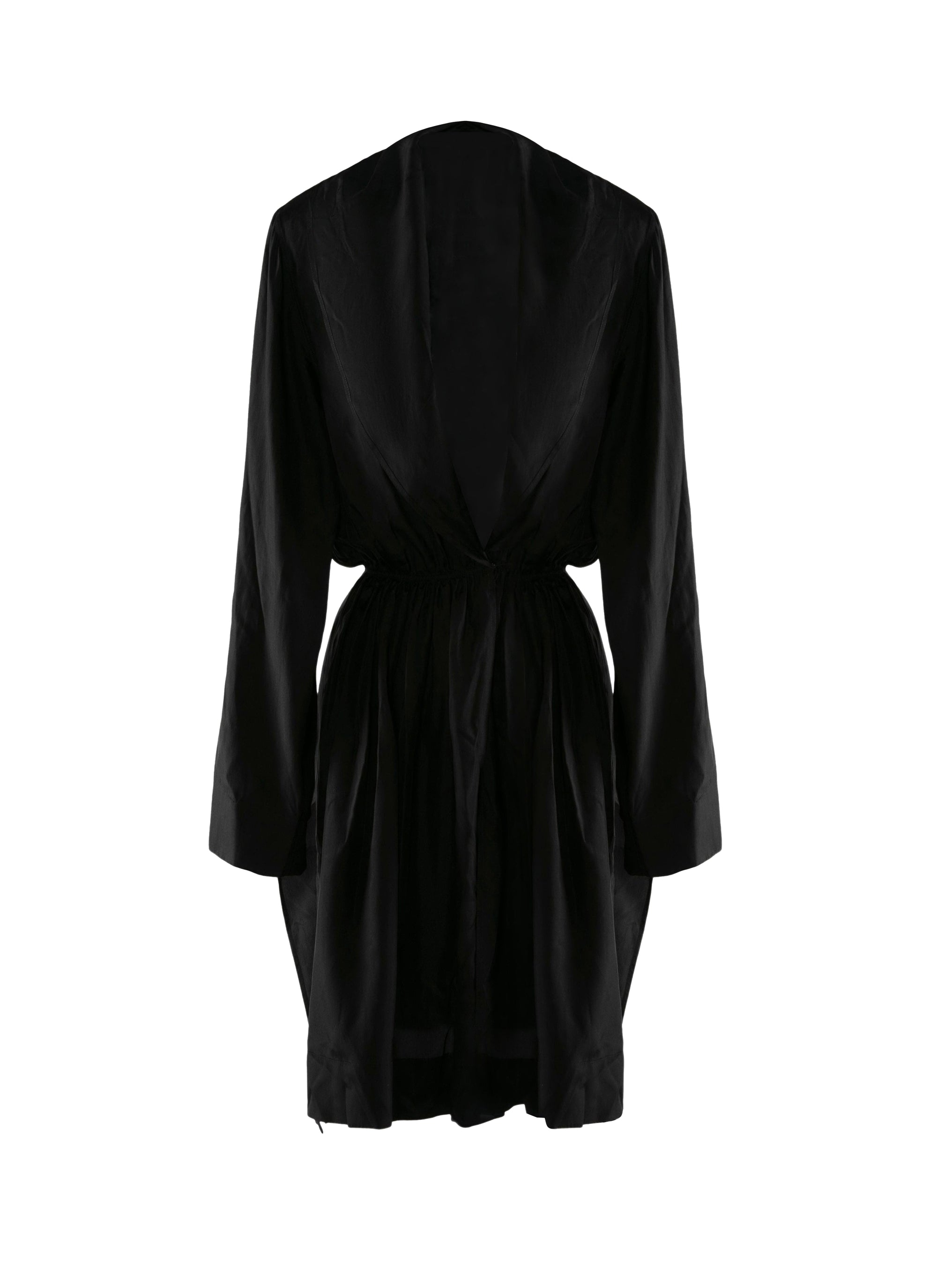 Silk long sleeve dress - Black