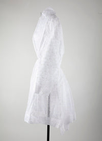 Long-sleeved floral dress - White