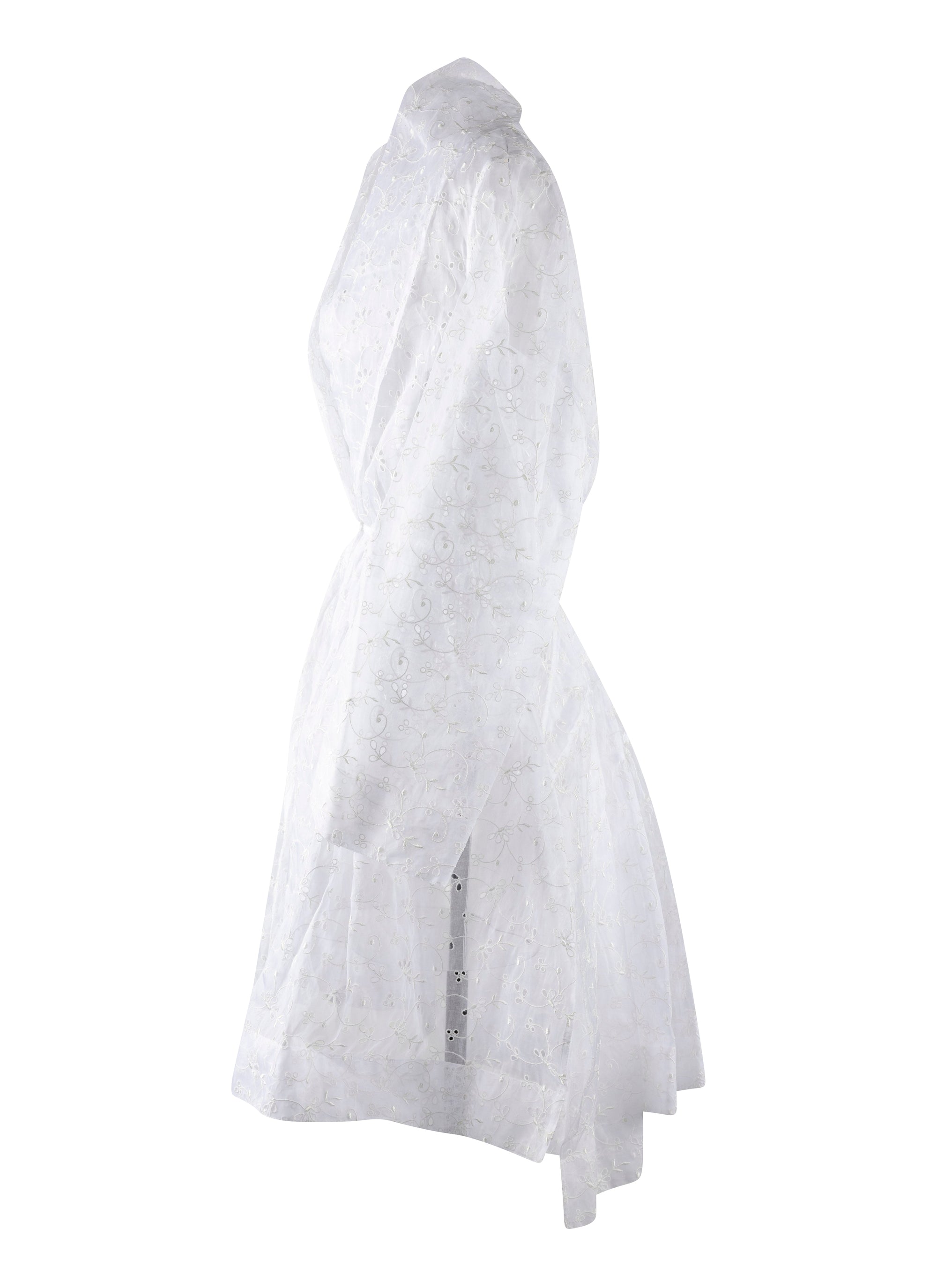 Floral long sleeve dress - White