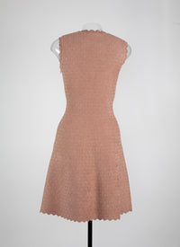 Moonlight knitted sleeveless dress - Nude