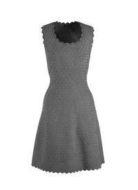 Moonlight knitted sleeveless dress - Black intense