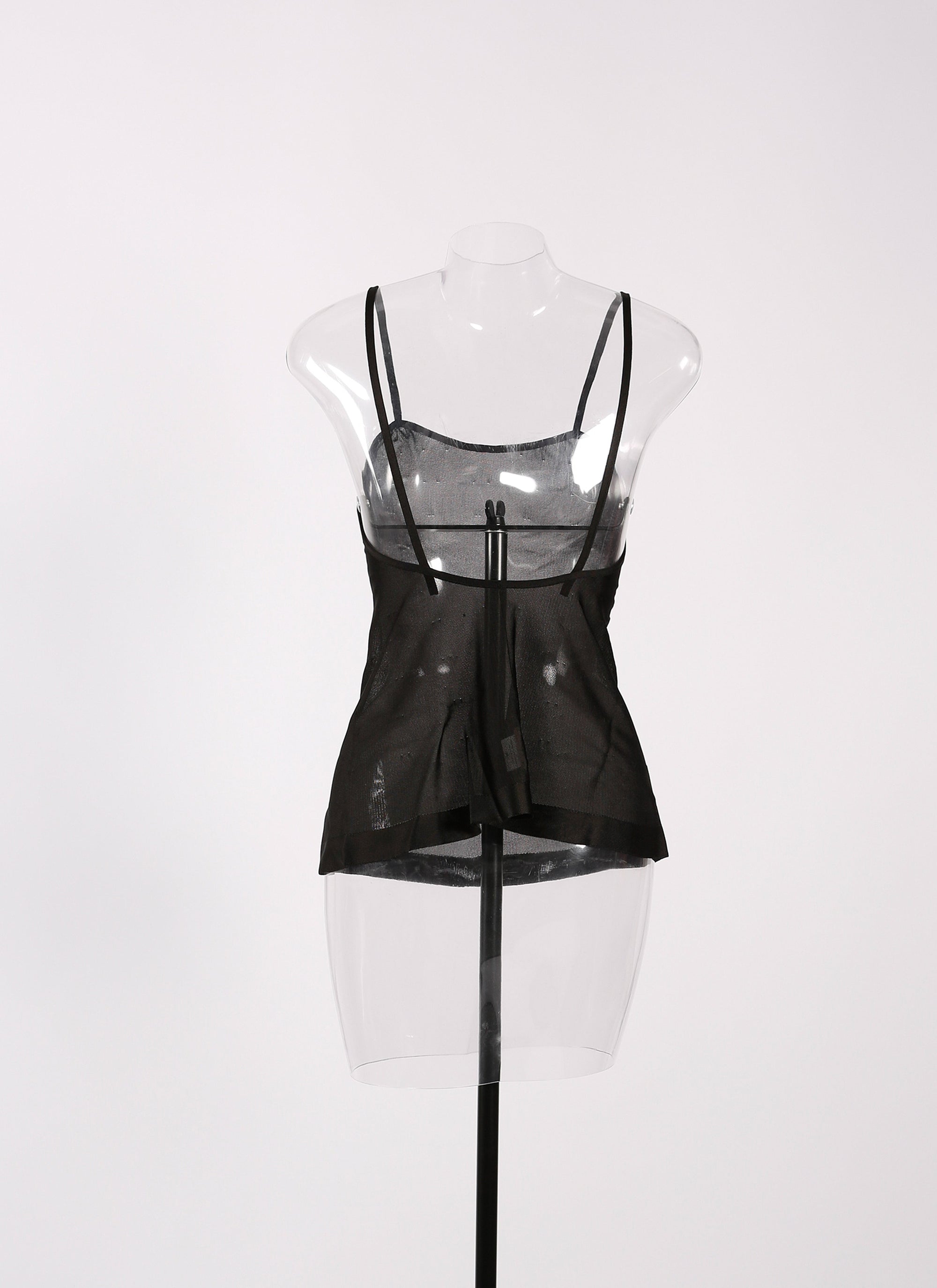 Intime sheer top - Black intense