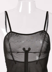 Intime sheer top - Black intense