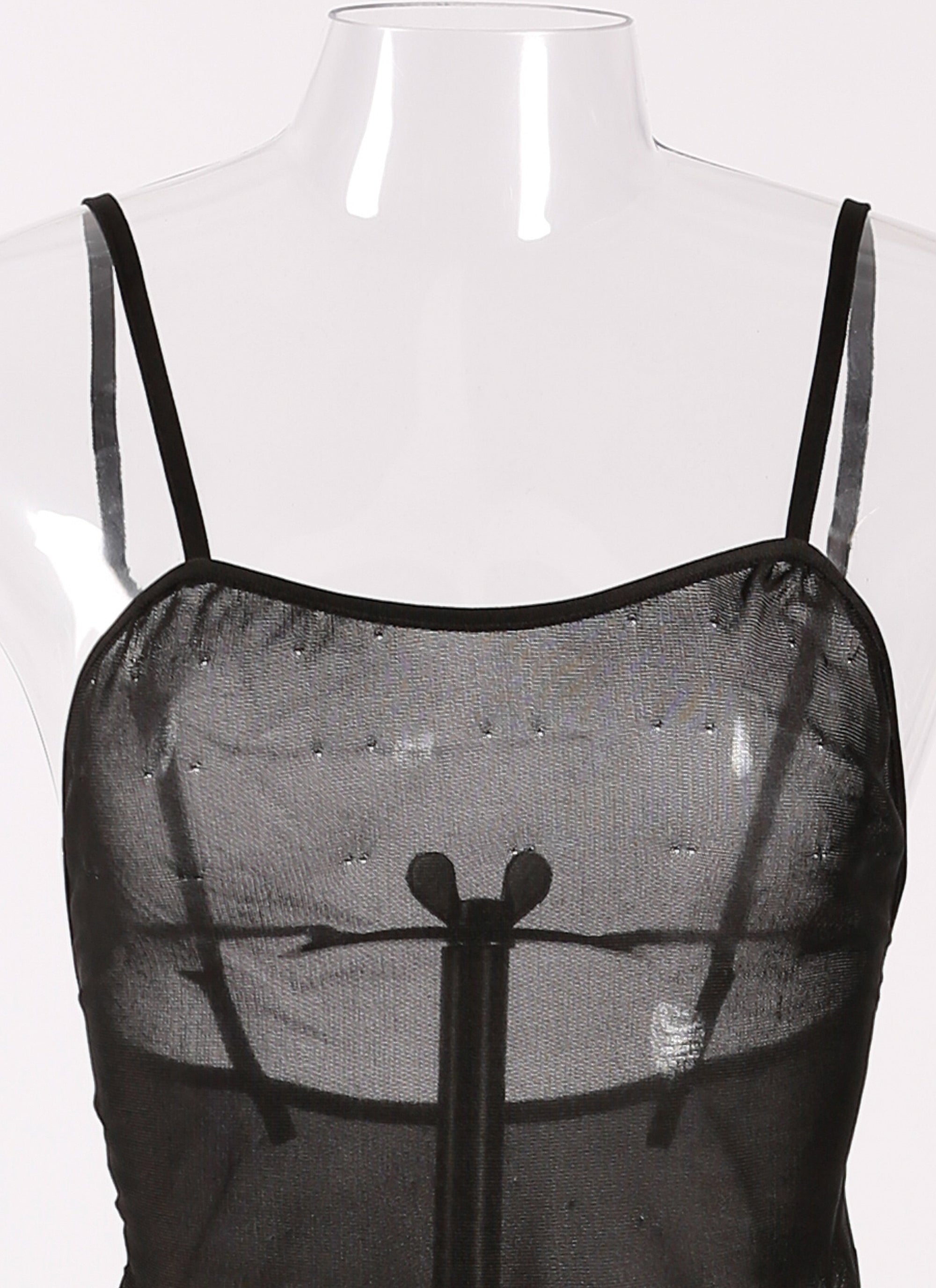 Intime sheer top - Black intense