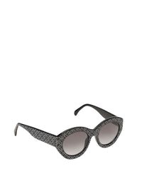Eyeglasses with silver motif - Grey & Black