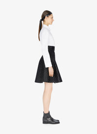 Jupe Dalmatien en cuir - Noir
