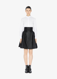 Jupe Dalmatien en cuir - Noir