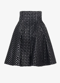 Jupe Dalmatien en cuir - Noir