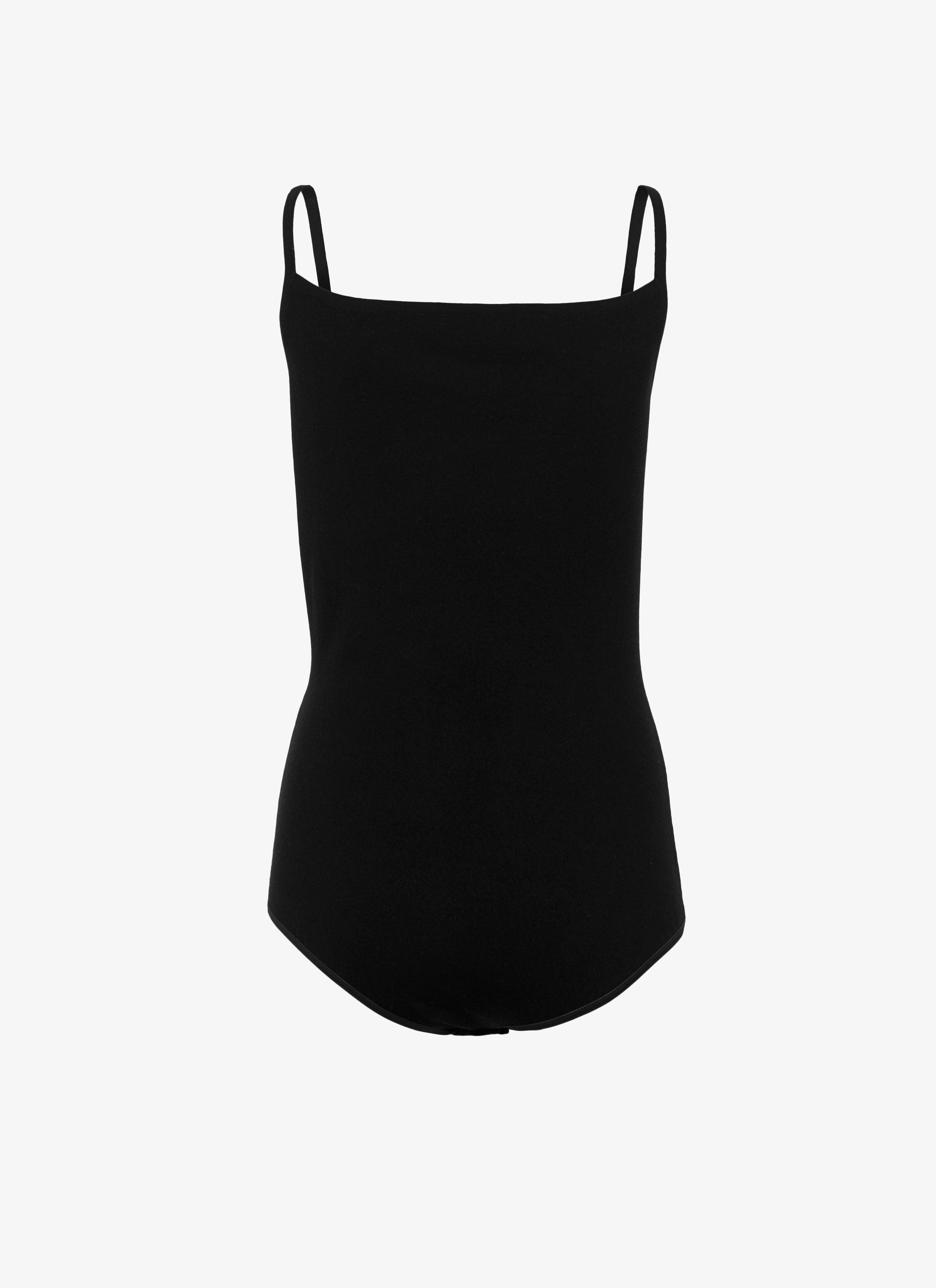 Supreme bodysuit in wool - Black intense