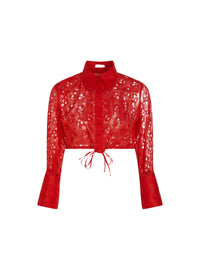 Roseraie shirt - Scarlet