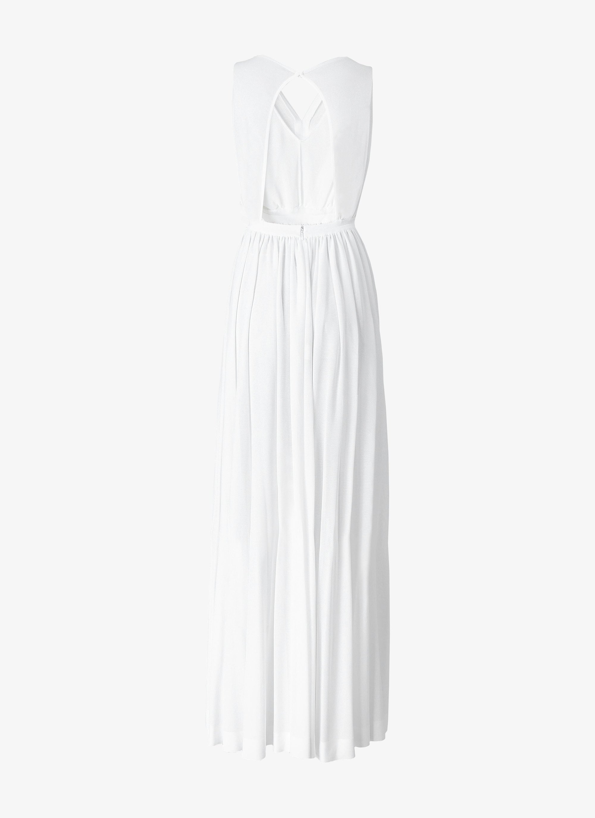 Sleeveless dress - White