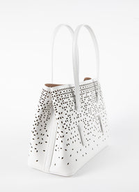 Mina Bolivia Fiori bag leather - Optic White