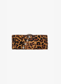 SEPIA BROWN 157 LEOPARD HAIRCALF STUDS - SEPIA BROWN 157 LEOPARD HAIRCALF STUDS