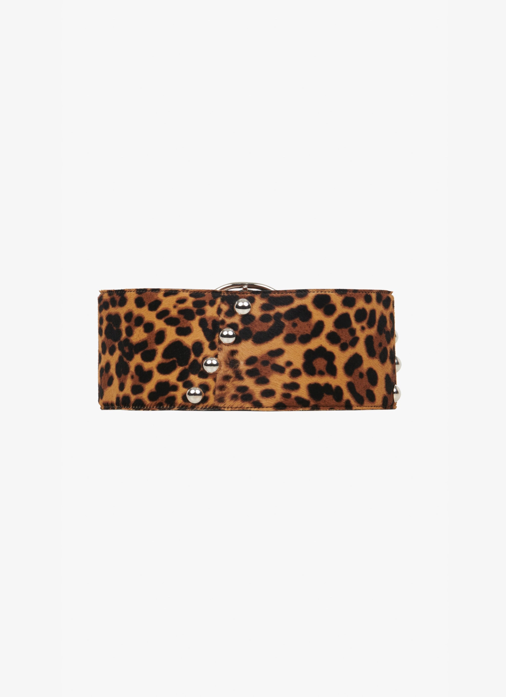 SEPIA BROWN 157 LEOPARD HAIRCALF STUDS - SEPIA BROWN 157 LEOPARD HAIRCALF STUDS