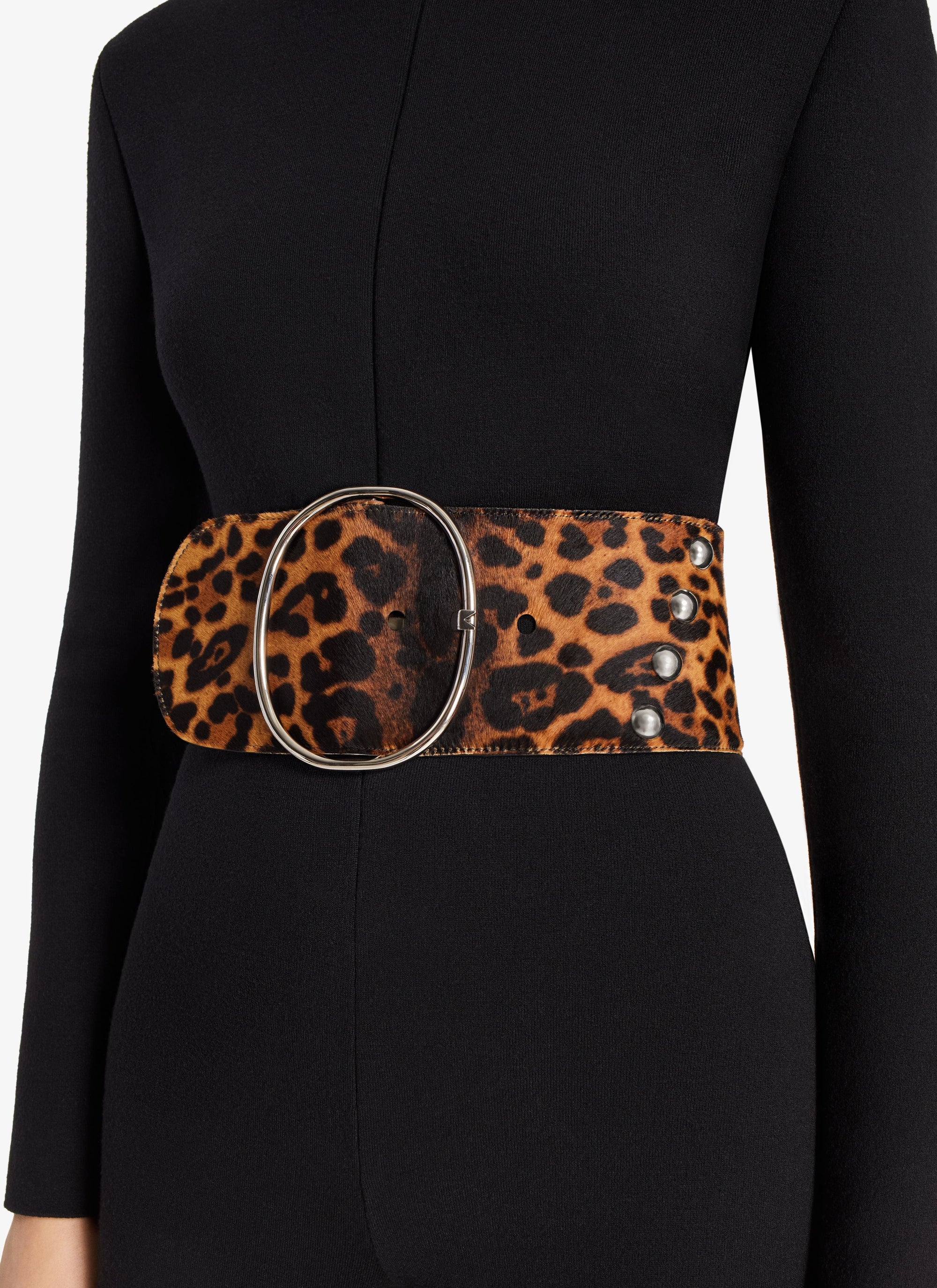 SEPIA BROWN 157 LEOPARD HAIRCALF STUDS - SEPIA BROWN 157 LEOPARD HAIRCALF STUDS