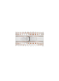 Leather Vienna corset belt - Reflex White