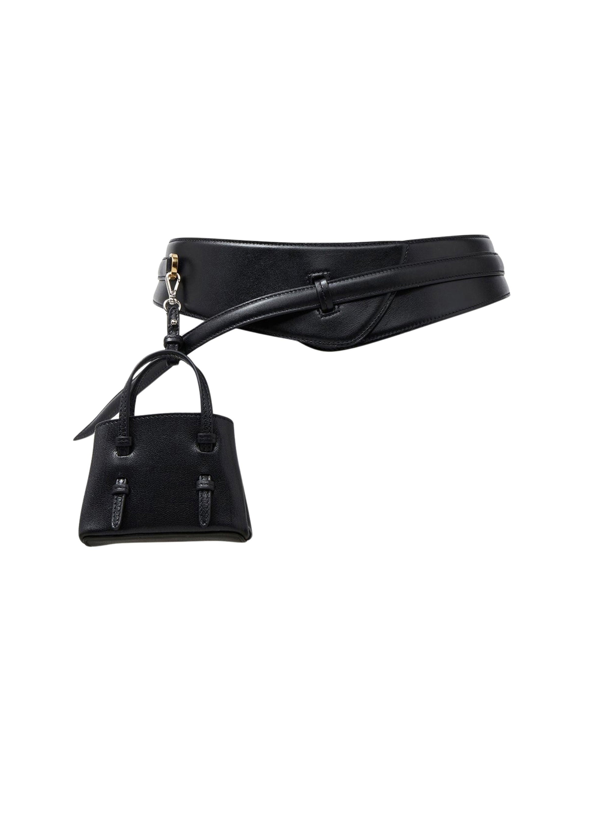 Ceinture Mini Mina en cuir - Noir