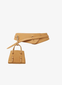 Mina Leather Mini Belt - Dune