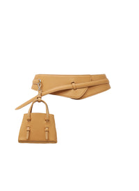 Mina Leather Mini Belt - Dune
