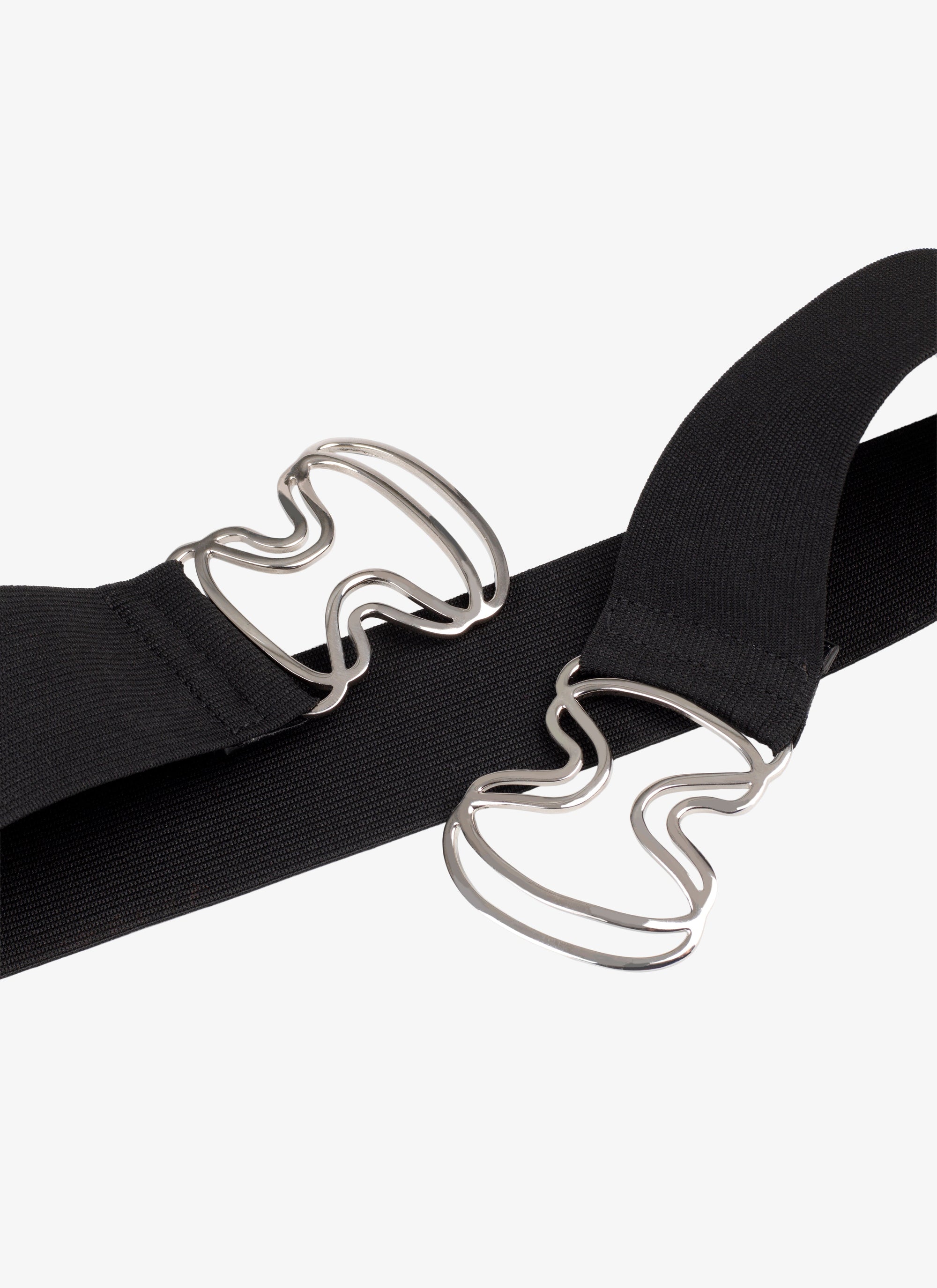 Graphic fastening belt - Black intense