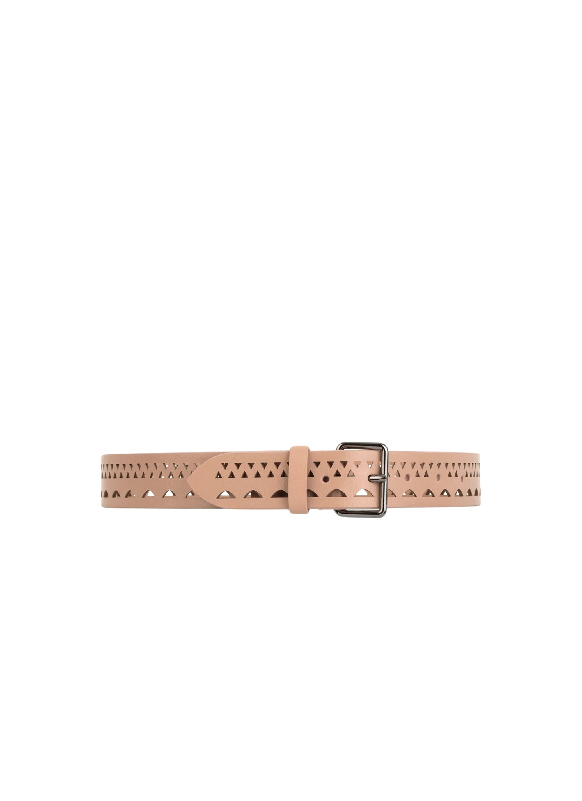Fine Leather Buckle Belt - Sable