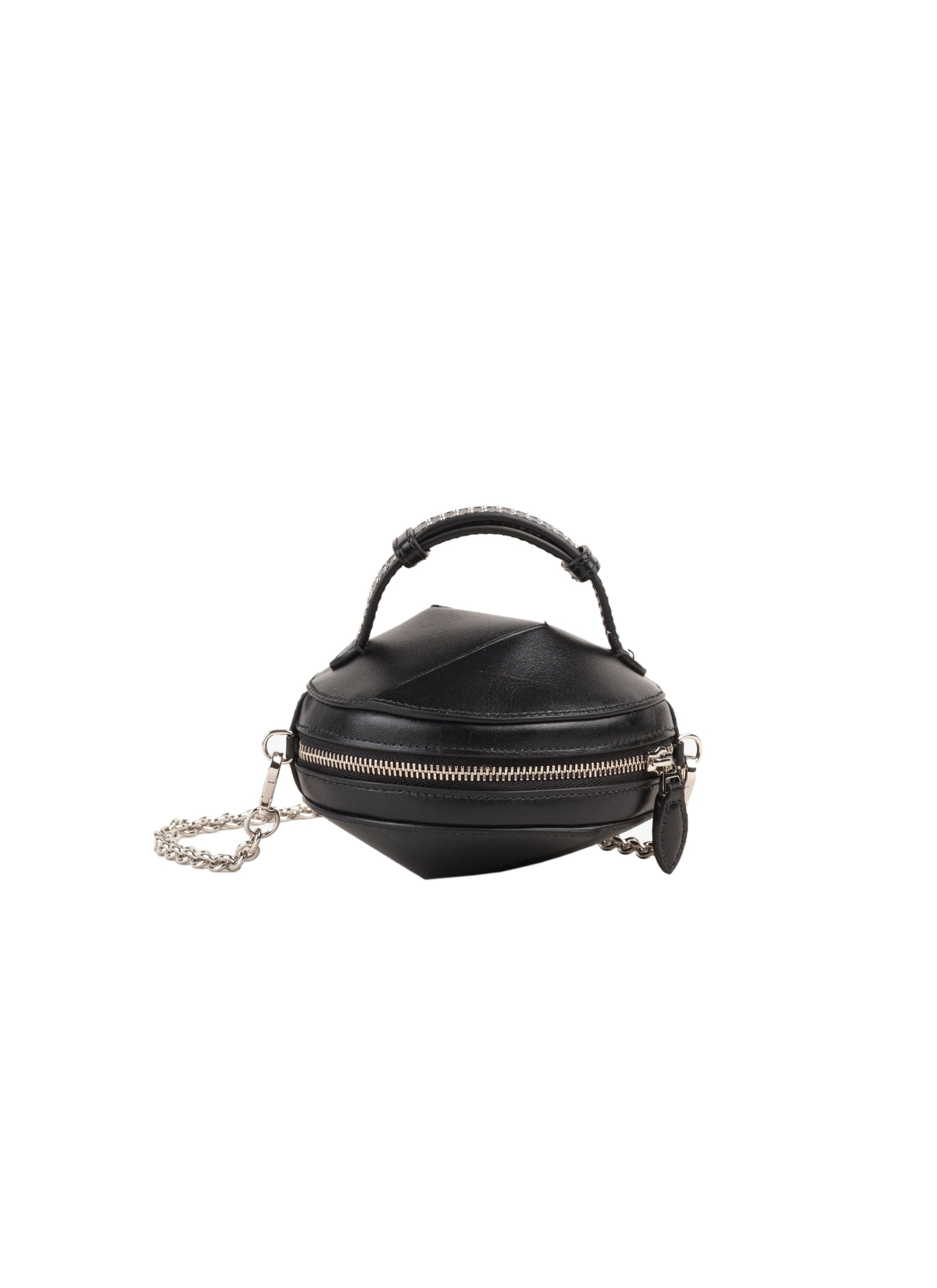 Leather bag Ellipse - Black