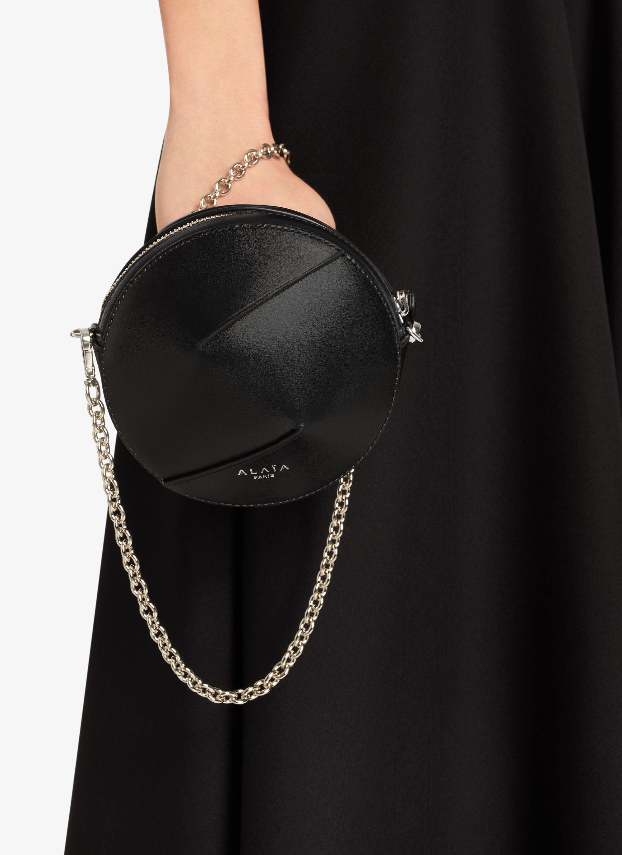 Leather bag Ellipse - Black