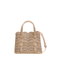 Mini Mina small leather bag - Sand