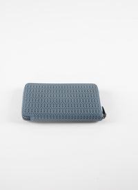 Zipped openwork wallet in leather - Embrun