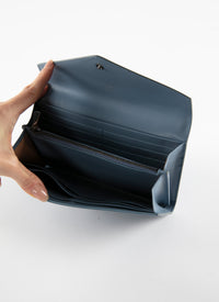 Openwork flap wallet in leather - Embrun