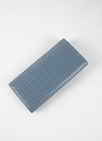 Openwork flap wallet in leather - Embrun