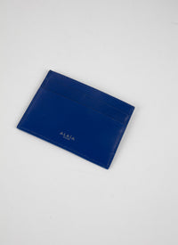 Leather card holder - Ultra Blue