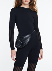 Shoulder bag Le Demi-Lune in leather - Black